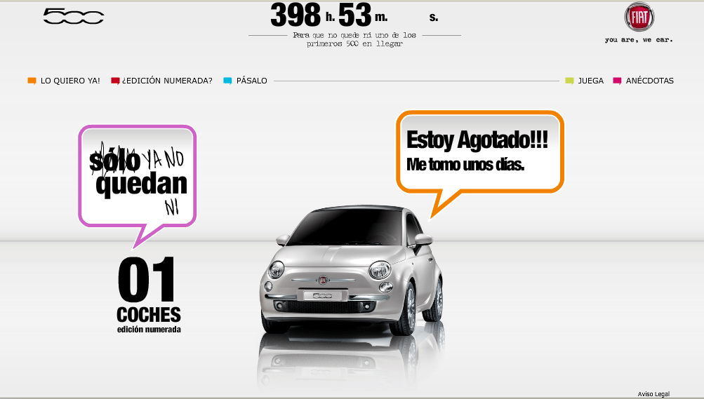 Campaña Solo 500 - Fiat 500