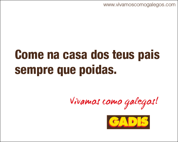 Valla publicitaria Vivamos como Galegos - Gadis